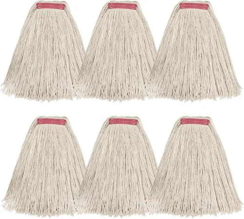 Miniatura 16 de Matthew Cleaning - Paquete de 3 trapeadores de algodón de 16 onzas, cuerda abierta de algodón, recambios de cuerda resistente, mezcla universal
