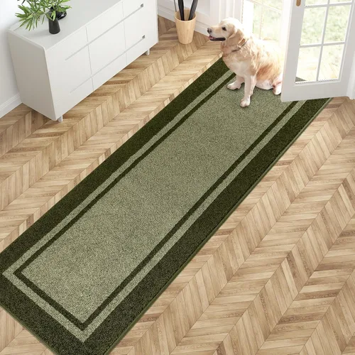 Miniatura 24 de PURRUGS Tapete para puerta con atrapamiento de suciedad, 20 x 32 pulgadas, antideslizante, lavable a máquina, tapete de entrada, tapete para puerta