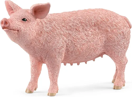 Miniatura 4 de Schleich Farm World - Paquete de 6 piezas de animales de granja con figuras de oveja, cabra y cerdo - Figuras de corral de mamá y bebé para niños