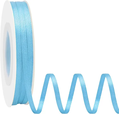 Miniatura 58 de 10 Classic Colors Double Face Satin Ribbon Set 1/8 Inch Polyester Ribbons for Gift Wrapping Fabric Ribbon for Crafts Flower Bouquet Arts Wedding