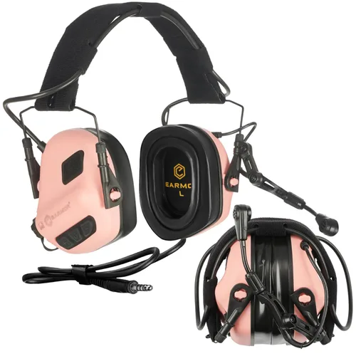 Miniatura 2 de EARMOR Auriculares tácticos M32 para caza y disparo con micrófono, amplificación de sonido, chaqueta Nato TP120, color negro Oscuro
