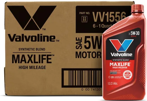 Miniatura 15 de Valvoline - Aceite de motor de mezcla sintética SAE 10W-40 de alto millaje, con MaxLife Technology, 5 cuartos de galón