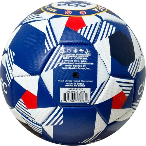 Miniatura 6 de Icon Sports Balón de fútbol Chelsea FC, para todas las edades, tallas 2,4 y 5, pelota azul Chelsea con licencia