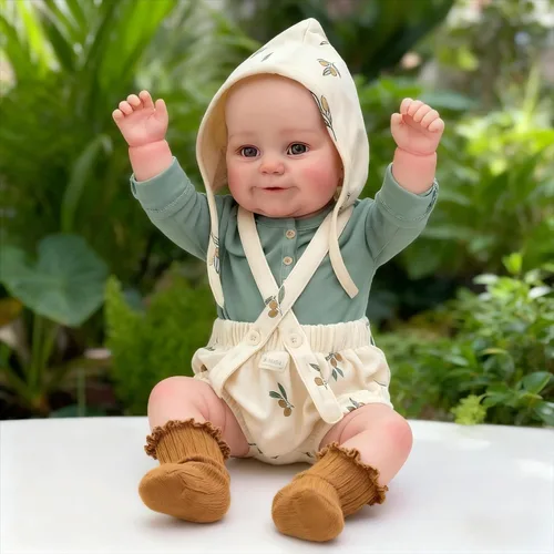 iCradle Reborn - Muñeca de bebé realista hecha a mano de silicona suave de 24 pulgadas, muñecas de bebé recién nacidas que parecen bebés recién