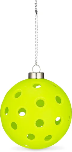 Miniatura 7 de Adorno de pickleball - Adorno navideño de tamaño real para árbol, regalo divertido para amantes del pickleball, decoración navideña deportiva, 1