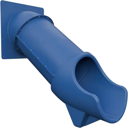 Tobogán Express de 3 pies para juegos - Cerrado, seguro y emocionante | TUSK Strong℠ (azul)