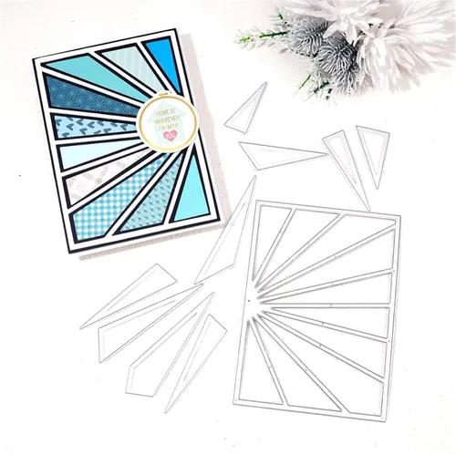 Miniatura 3 de Troqueles de corte para hacer tarjetas de papel, marco de fondo de Navidad 3D, plantillas de metal, herramientas de álbumes de recortes, plantilla