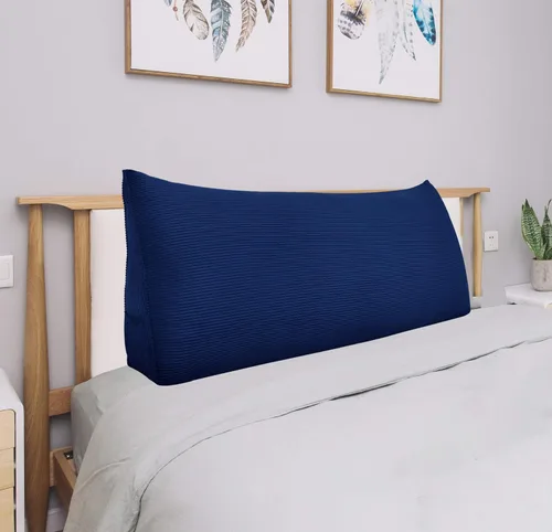 Miniatura 8 de Almohada de cuña para cabecero tamaño matrimonial XXL, almohada para respaldo de cama, cojín de respaldo para leer, ver la televisión, trabajar