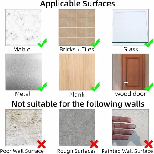 Miniatura 6 de Soporte para Llaves de Pared para Decoración de Campista – Sin Taladro Sin Agujeros, Soporte Adhesivo de Montaje en Pared para Llaves y Accesorios