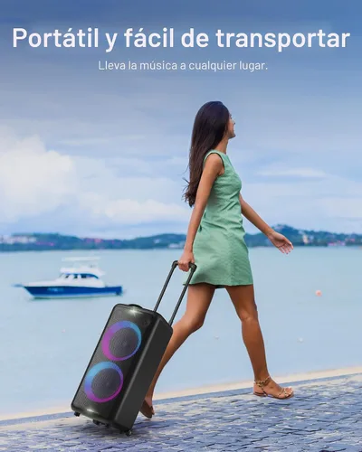 Miniatura 8 de PHILIPS X3206 Altavoz Bluetooth Party con graves profundos, batería de hasta 14 horas, luces de fiesta y efectos de karaoke, entrada de micrófono