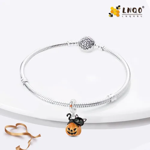Miniatura 38 de LNQOBU Happy Life - Colgante para pulseras de abalorios, plata de ley 925 para mujer (con un espaciador de cuentas)