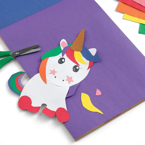 Miniatura 5 de artPOP! Papel de construcción para niños, almohadilla de 9 x 12 pulgadas, 40 hojas ligeras reciclables con 10 colores surtidos para manualidades