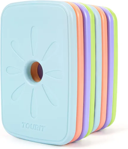 Miniatura 9 de TOURIT - Bolsas de hielo para enfriadores reutilizables de larga duración para bolsas de almuerzo/cajas, mochila refrigeradora