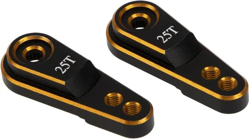 Miniatura 2 de 2 brazos de dirección Vgoohobby Metal 25T servo bocina para servomotores estándar compatibles con Traxxas TRX4 Axial SCX10 Tamiya 1/10 RC Crawler