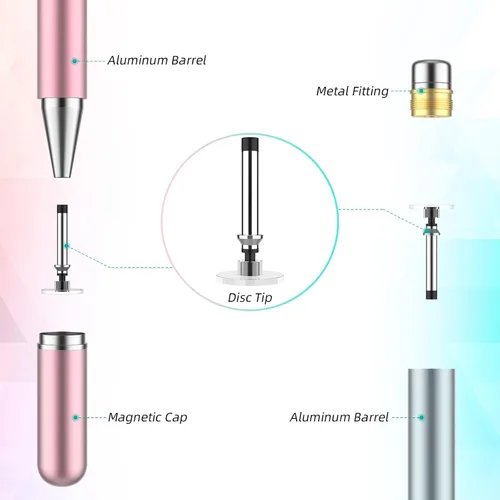 Miniatura 4 de Lápiz capacitivo para pantalla táctil, paquete de 4 lápices capacitivos universales para iPad pro/iPhone/tabletas Android y todas las pantallas