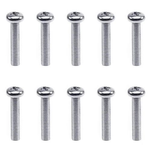 Miniatura 44 de Tornillos de máquina de jalar de perilla M4-0.028x0.197 in M4-0.028x0.197 in Tornillos de cabeza plana métrica Phillips Drive Tornillo de cabeza