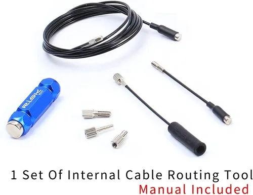 Miniatura 2 de Kit de herramientas de enrutamiento de cables internos para bicicleta compatible con carcasa de cable de 0.157-0.217 in, manguera hidráulica
