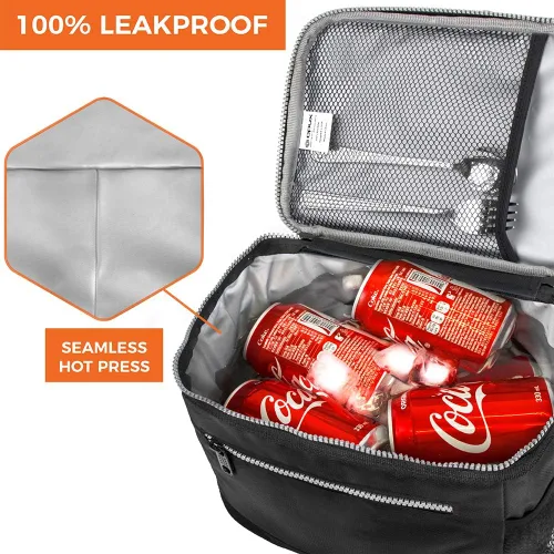 Miniatura 6 de opux Lonchera térmica para hombres y mujeres, bolsa de almuerzo para el trabajo y la escuela, a prueba de fugas, hielera suave tipo tote