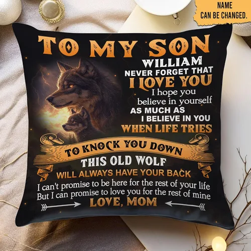 Miniatura 2 de Hyturtle Almohada personalizada para mi hijo – Regalos de mamá a hijo adulto – Regalos inspiradores en cumpleaños – Regalos de graduación