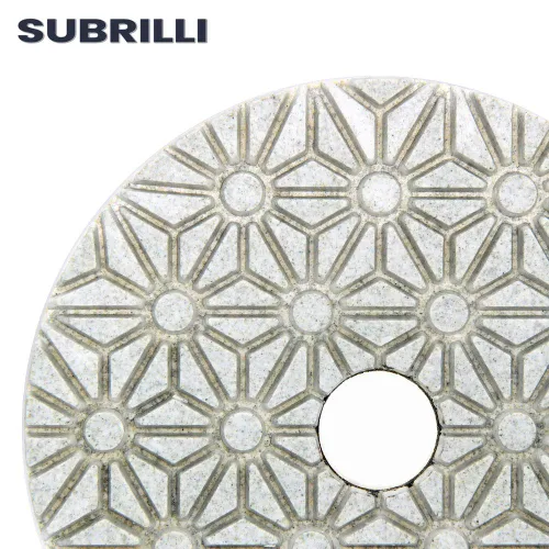 Miniatura 3 de Almohadillas de Pulido de Diamante de 3 Pasos Seco/Húmedo de 4", 9 Piezas Paso 3 para Granito, Mármol, Cuarzo, Hormigón