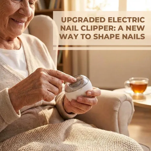 Miniatura 2 de Cortaúñas eléctrico automático 2026 Molinillo de uñas recargable por USB con luz LED Herramienta silenciosa de cuidado de uñas de 3 velocidades