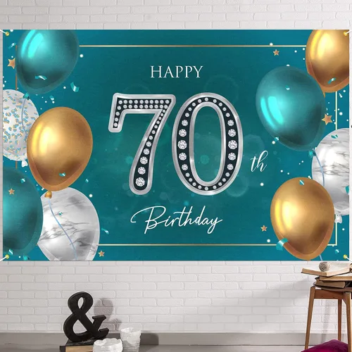 Miniatura 25 de HAMIGAR Fondo de pancarta de feliz cumpleaños número 10 de 6 x 4 pies, decoraciones de cumpleaños de 10 años, suministros de fiesta para niñas