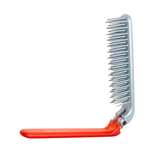 Miniatura 10 de Allegro Combs ScalpCaress: cepillo de pelo EDC Mini cepillo plegable unisex, para niños, ideal para cabello corto, cerdas suaves. Cepillo apto