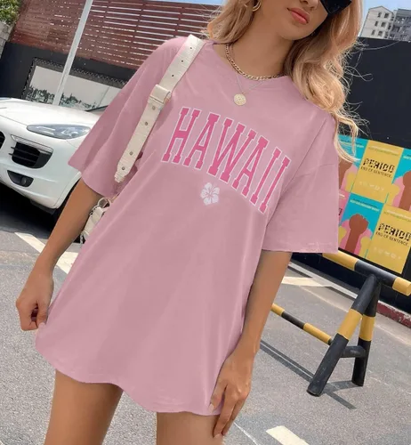 Miniatura 3 de Camisas hawaianas para mujer, camisa de flores, camisetas gráficas de gran tamaño, ropa tropical para vacaciones, camiseta de vacaciones de verano