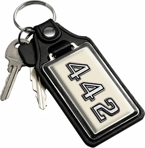Miniatura 19 de Brotherhood Car Key Chain for Cutlass - Classic Models Keychain for Men and Women Gift Key Ring Azul alpino