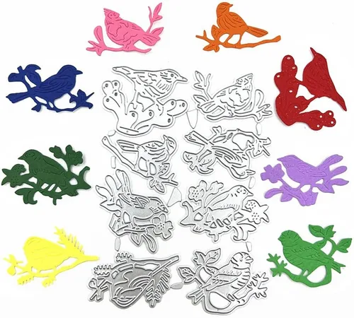 Miniatura 10 de 2 troqueles de corte de panal, 5 piezas de troqueles de animales de abeja de miel, plantillas de metal en relieve para tarjetas de álbumes