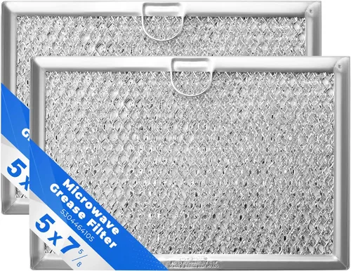 5304464105 Filtro de ventilación de microondas 5 x 7-5/8, apto para microondas Frigi-daire G-E, reemplaza WB06X10608 5304517871 5304509444 (paquete