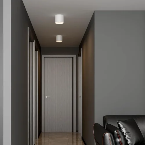 Miniatura 7 de Lámpara de techo de montaje empotrado, 20 W LED regulable 5.9 pulgadas, lámpara de techo de aluminio rústica moderna para vestíbulo, armario, Blanco
