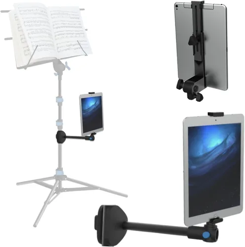 Miniatura 5 de IA Stands Soporte plegable para partituras de música ECT1 con soporte intercambiable para tableta