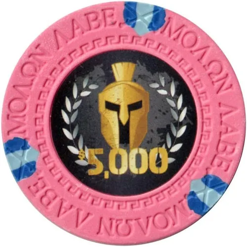 Versa Games Spartan - Fichas de póquer de arcilla en 0.48 oz, paquete de 50 unidades (elige colores)