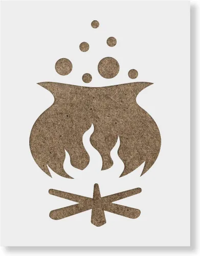 Caldero de brujas Brew Stencil - Arte de Halloween, plantillas de Halloween, Halloween, plantillas de Halloween, plantilla espeluznante