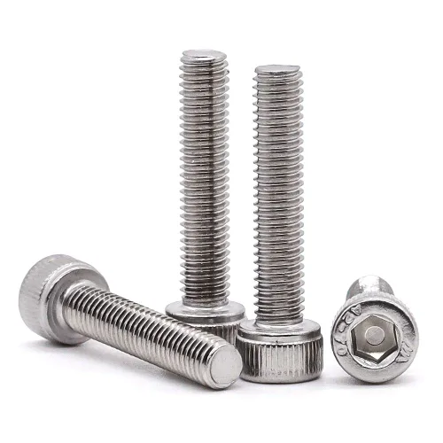 Miniatura 4 de Tornillos de cabeza hueca de 1/4-20 x 1 (30 piezas) Allen Hex Drive, acero inoxidable 18/8 304, rosca completa, acabado brillante, rosca gruesa