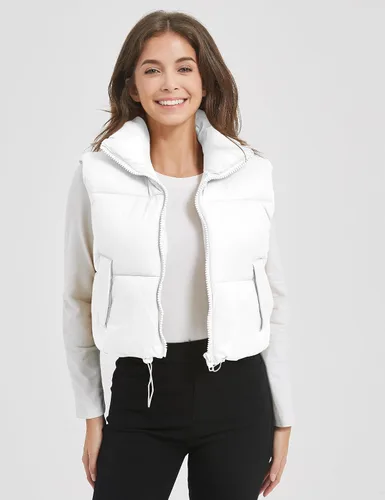 Miniatura 2 de Kissonic Chaleco acolchado de invierno para mujer, sin mangas, acolchado, ligero, con bolsillos