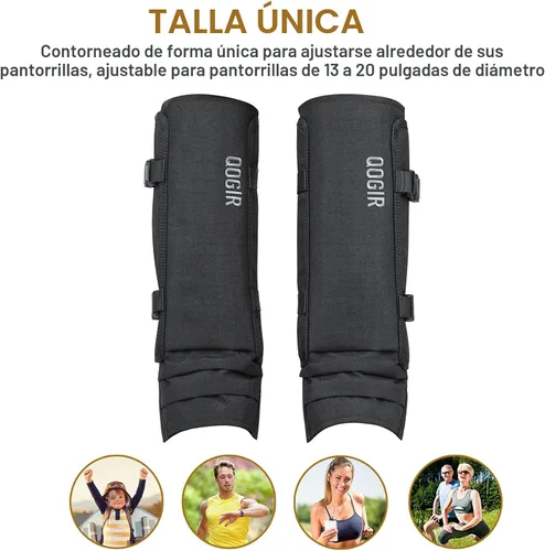 Miniatura 6 de QOGIR Polainas de serpiente para cazar: protectores de serpiente duraderos, polainas de polaina de serpiente para hombres y mujeres, protección Negro