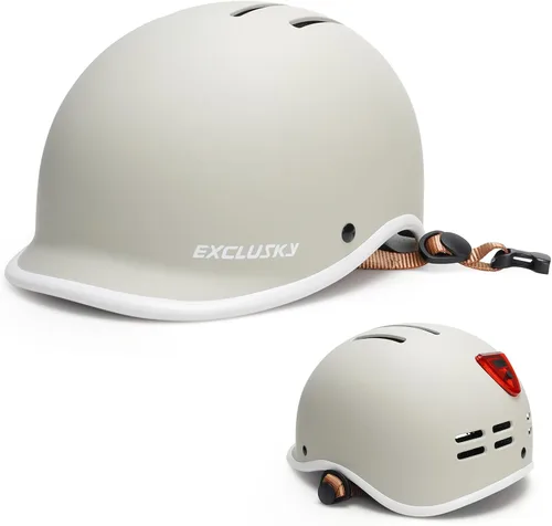 Miniatura 9 de Exclusky Casco de bicicleta para adultos, casco de ciclismo ajustable para hombres y mujeres, casco de bicicleta para viajes, ciclismo de carretera