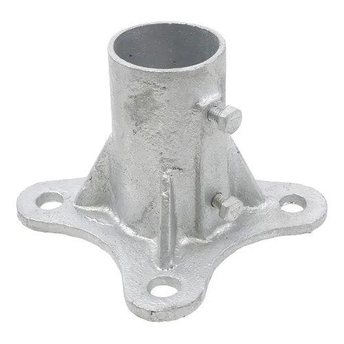 Miniatura 2 de Postes de 2 1/2 pulgadas (2 3/8 pulgadas de diámetro) brida de piso con 2 tornillos de juego