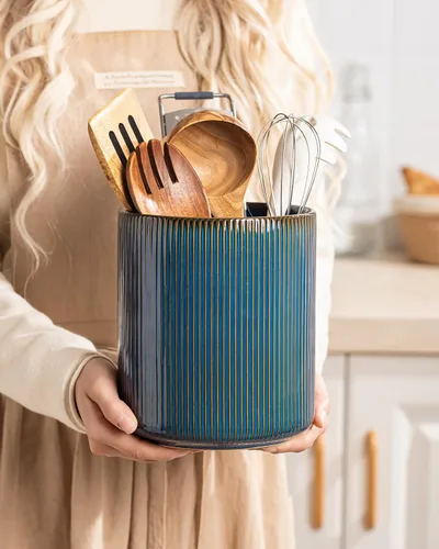 Miniatura 6 de getstar Soporte grande para utensilios de cocina para encimera de cocina (7.2 pulgadas de alto x 6.2 pulgadas), soporte de utensilios de cocina
