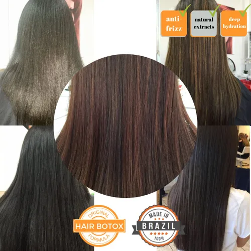 Miniatura 3 de Kerazon Brazilian Hair BTX Tratamiento para todo tipo de cabello + kit de champú y acondicionador sin sulfato y sin sodio