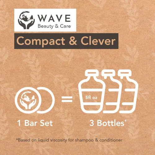 Miniatura 4 de Barra de champú y acondicionador, cítricos frescos, juego de barras de champú sólido y acondicionador sin sulfato, cuidado del cabello vegano