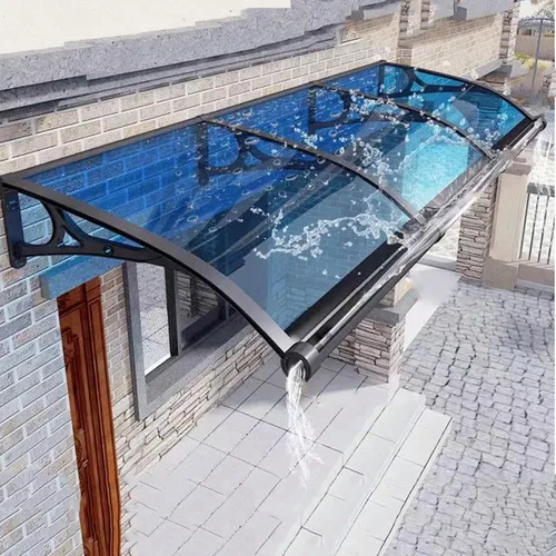 Toldo para ventana con soporte de aluminio, toldo de patio para puerta al aire libre con fregadero grande de aleación de aluminio, cubierta de
