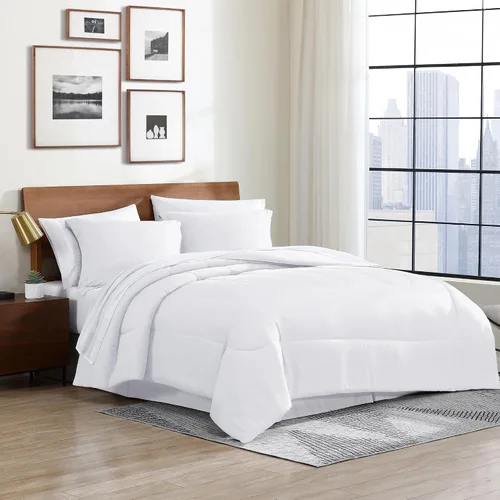 Miniatura 16 de Cathay Home Basic Bedding Home Essential - Juego de ropa de cama de microfibra ultrasuave y ligera, resistente a las arrugas, 6 piezas