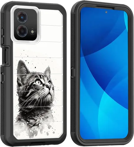 Miniatura 38 de Funda para Moto G Play 4G 2024, cuerpo completo, protección contra caídas, resistente, 3 capas, militar, resistente, duradera, para Motorola Moto G