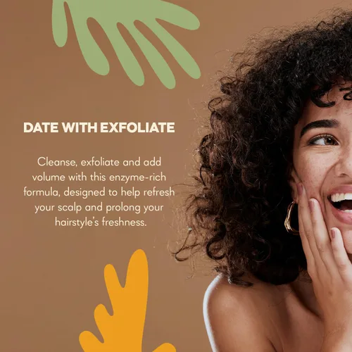 Miniatura 2 de Date With Exfoliate - Champú exfoliante enzimático multifunción con ficina - Para limpieza profunda y refrescante del cuero cabelludo - Net 8.45 Fl.