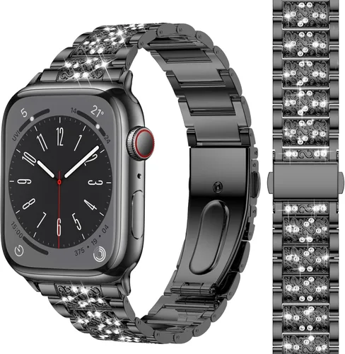 Miniatura 8 de MARGE PLUS Correa para mujer compatible con Apple Watch de 42 mm, 44 mm y 45 mm (1.65, 1.73 y 1.77 pulgadas) series 9, 8, 7, 6, 5, 4, 3, 2, 1 y SE