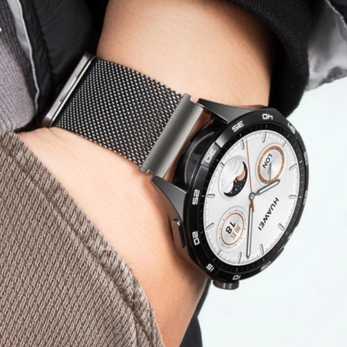 Miniatura 4 de MroTech Compatible con Samsung Gear S3 Frontier/Classic/Galaxy Watch 1.811 in Quick Release 0.866 in Correa de reloj de metal sólido de repuesto