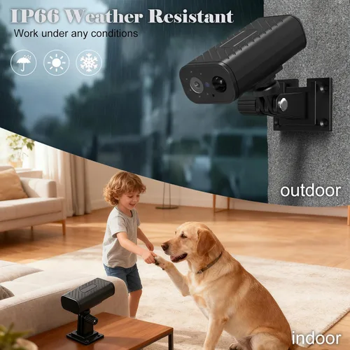 Miniatura 6 de W9 Mini Cámara Impermeable para Cada Rincón, Duración de Batería Sin Cables a Juego, Cámaras de Seguridad Inteligentes Compactas para Hogar 4K